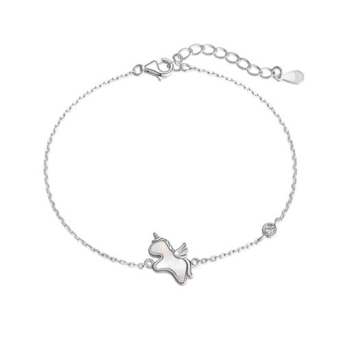 Сребърна гривна Unicorn