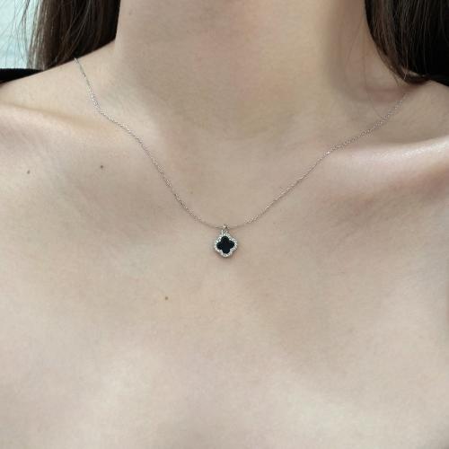 Сребърно колие One Cleef 9мм