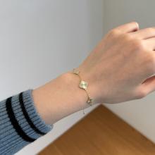 Сребърна гривна Диамантени детелини Сребърна гривна Диамантени детелини