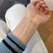 Сребърна гривна Диамантени детелини Сребърна гривна Диамантени детелини