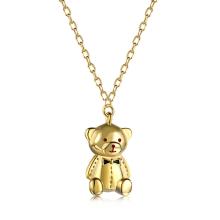 Сребърно колие Mr. Bear