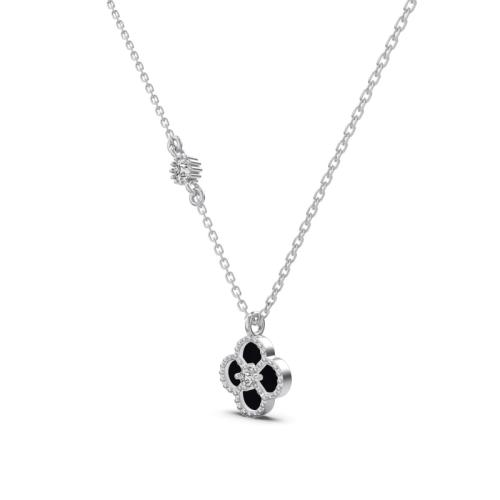 Сребърно колие One Cleef
