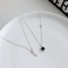 Сребърно колие One Cleef