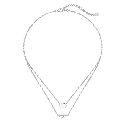 Сребърно двойно колие Пътешествие