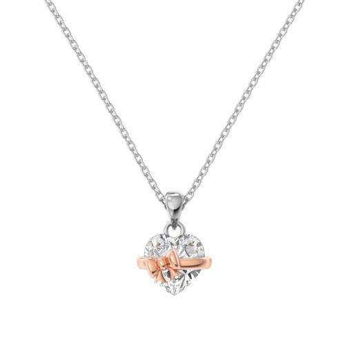 Сребърно колие Gift Heart