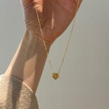 Сребърно колие Диамантена детелина