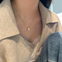 Сребърно колие Диамантена детелина