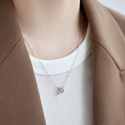  Сребърно колие Завинаги твоя