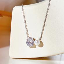 Сребърно колие Anabel