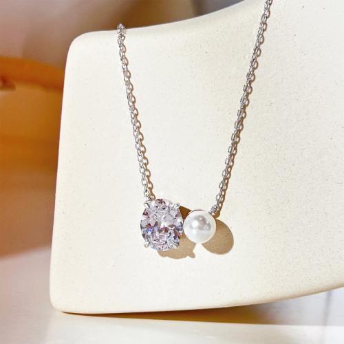 Сребърно колие Anabel