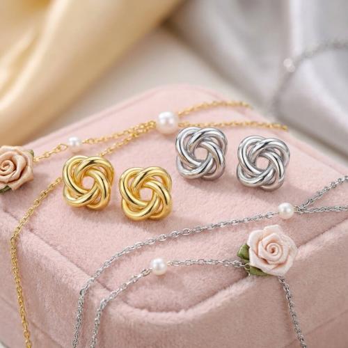 Сребърни обеци "Възелчета"