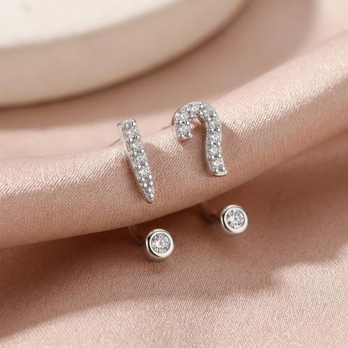 Сребърни обеци Препинателни знаци