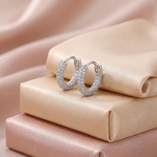 Сребърни обеци Hoops