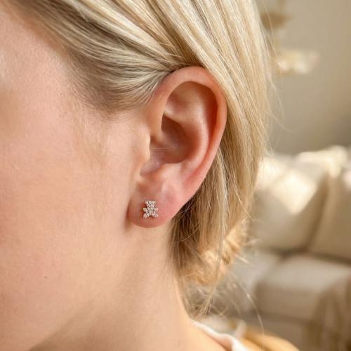 Сребърни обеци Cute Bear