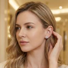 Сребърни обеци Dita