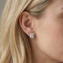 Сребърни обеци Величие