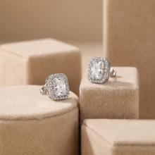 Сребърни обеци Величие