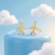 Сребърни обеци Пътешествие