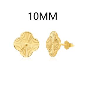 Сребърни обеци Диамантени детелини