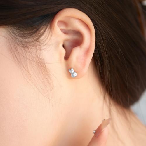 Детски сребърни обеци Easter