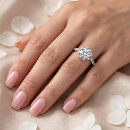  Сребърен пръстен Слънчево Цвете