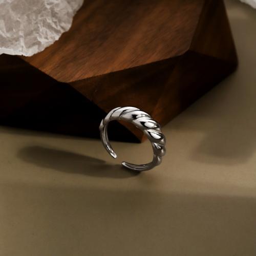 Сребърен пръстен "Спирала"