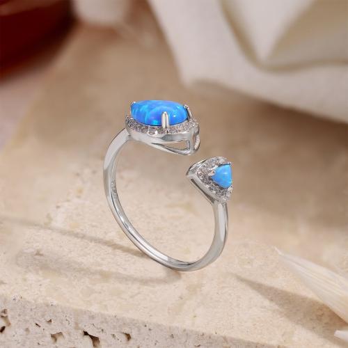  Сребърен пръстен Опал - антидот за неспокойни мисли