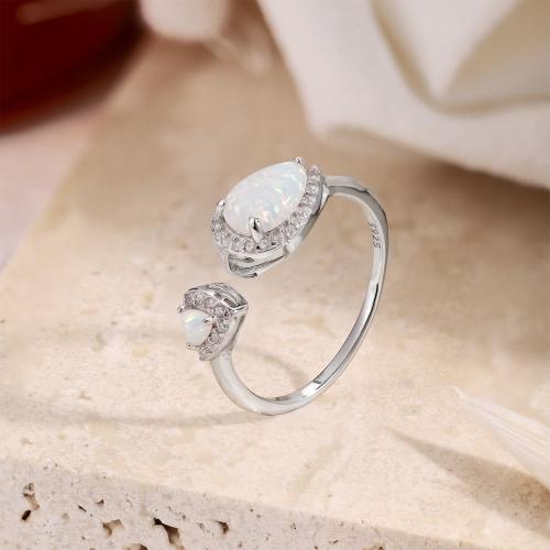  Сребърен пръстен Опал - пречистване на енергийното поле