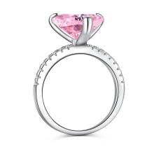 Сребърен пръстен Pink Love Affair