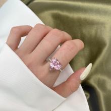 Сребърен пръстен Pink Love Affair