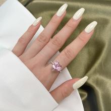 Сребърен пръстен Pink Love Affair