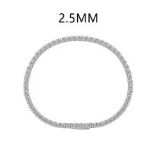 Тенис гривна с бели циркони 2,5мм