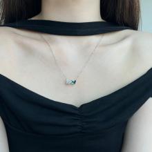 Сребърно колие Пеперуди