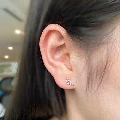 Сребърни обеци Свежест