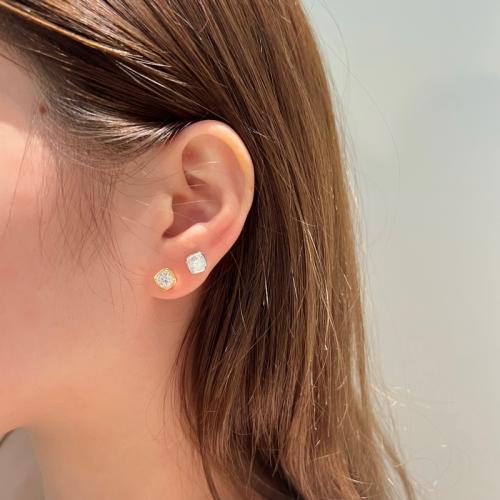 Сребърни обеци Скъпоценен камък