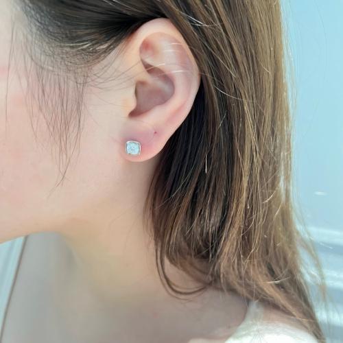 Сребърни обеци Скъпоценен камък