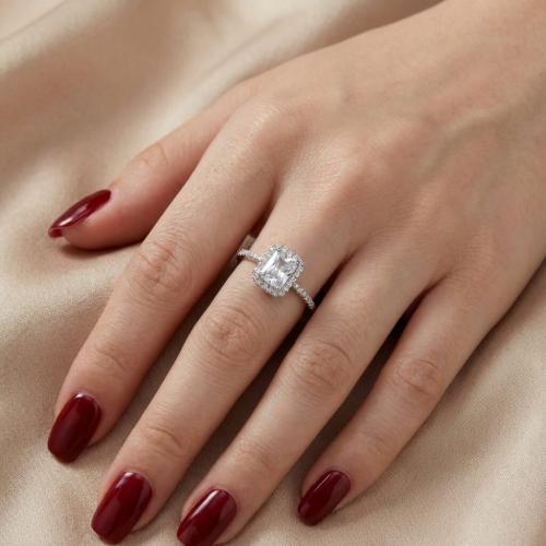  Сребърен пръстен Miss Kathrin White