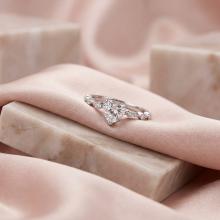 Сребърен пръстен Пасианс