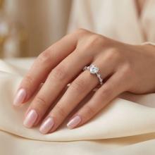 Сребърен пръстен Пасианс