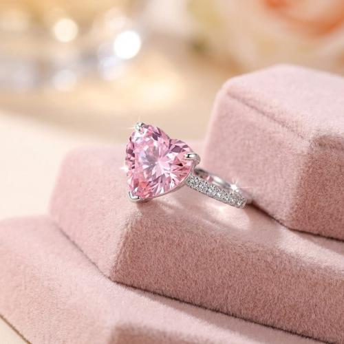  Сребърен пръстен Pink Love Affair 