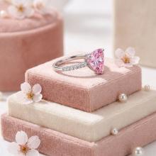 Сребърен пръстен Pink Love Affair