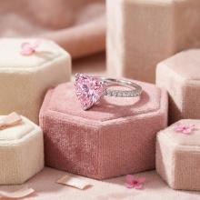 Сребърен пръстен Pink Love Affair