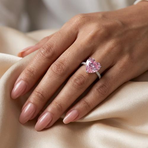  Сребърен пръстен Pink Love Affair 