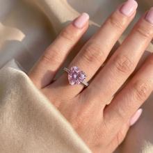 Сребърен пръстен Pink Love Affair