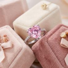 Сребърен пръстен Pink Love Affair