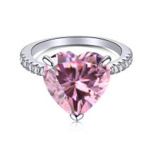 Сребърен пръстен Pink Love Affair