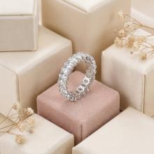 Сребърна халка Овал