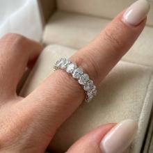 Сребърна халка Овал