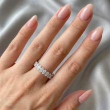 Сребърна халка Овал