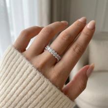 Сребърна халка Овал